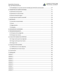Especialista: Estructuras 
Ing. Juan Nicolás Sánchez G. 
5.3 Factibilidad en el uso de concreto reciclado para elementos estr