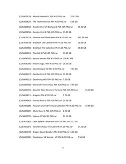 (CUSA03679) ‐ Mortal Kombat XL PS4 4.05 PKG.rar
37.47 GB
(CUSA03824) ‐ The Technomancer PS4 4.05 PKG.rar
6.05 GB
(CUSA03842) 