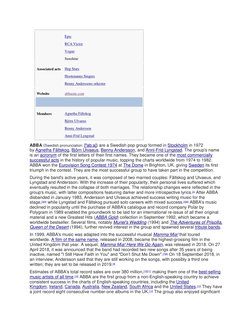  
Epic  (https://en.wikipedia.org/wiki/Epic_Records)
 
RCA Victor 
 
Vogue 
 
Sunshine 
Associated acts 
 
Hep Stars  (h