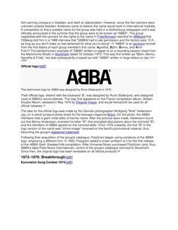 fish-canning  (https://en.wikipedia.org/wiki/File:ABBA-Logo.svg)company in Sweden, and itself an abbreviation. However, since
