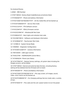 AT&T Phone Diagnostic and USSD Codes | PDF | At&T Mobility | Prepaid ...