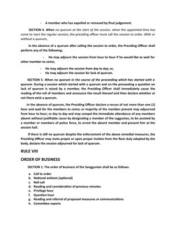 -
A member who has expelled or removed by final judgement.
        SECTION 4. When no quorum at the start of the session, whe
