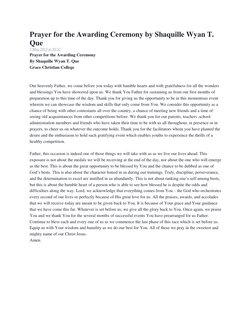 Graduation Invocation Prayer Guide | PDF | God The Father | Anglicanism