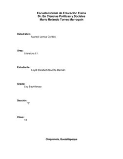 Escuela Normal de Educación Física 
Dr. En Ciencias Políticas y Sociales 
Mario Rolando Torres Marroquín 
 
 
 
 
Catedrá