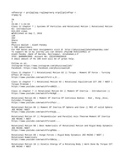 sdfwosrgr r gro[pg[spg rsg[pwgrswrg orgo[[go[sdfogr r
srgag;rg
IN
1
23:08 / 1:24:33
Class 11 chapter 7 | Systems Of Particles