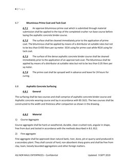 JKR Method Statement for Road Works | PDF | Asphalt | Concrete