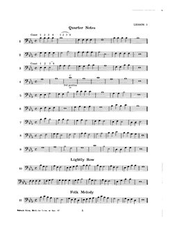 RUBANK Trombone Elementary Method Complete PDF | PDF