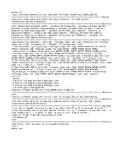 Windows 10 Activation Batch File Guide | PDF | Windows 10 | Microsoft ...