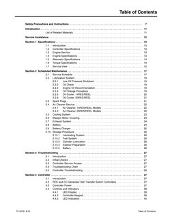 Table of Contents
TP-6735 9/10
Table of Contents
Safety Precautions and Instructions
7
. . . . . . . . . . . . . . . . . . .