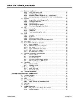 Table of Contents, continued
TP-6735 9/10
Table of Contents
4.5
Generator Set Operation
41
. . . . . . . . . . . . . . . . .