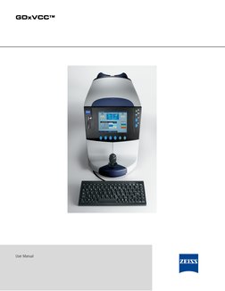 Zeiss GDX VCC UserManual | PDF | Computing | Computing And Zeiss GDX VCC UserManual | PDF | Computing | Computing And