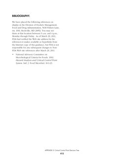 BIBLIOGRAPHY. 
We have placed the following references on 
display in the Division of Dockets Managemen