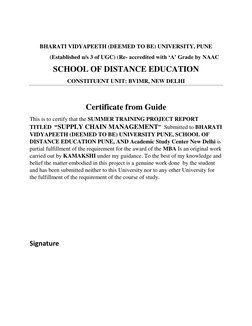 BHARATI VIDYAPEETH (DEEMED TO BE) UNIVERSITY, PUNE 
              (Established u/s 3 of UGC) (Re- accredited with ‘A’ Grade
