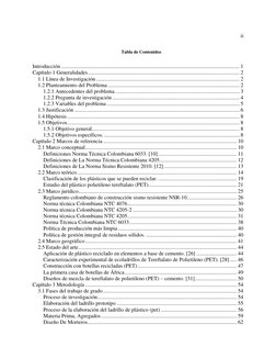 ii 
 
   
Tabla de Contenidos 
 
Introducción ...............................................................................