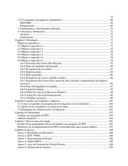 iii 
 
3.2 Cronograma y presupuesto seguimiento .............................................................................