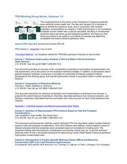 Tphc Procedures.pdf TPH Working Group Series | PDF | Petroleum | Risk