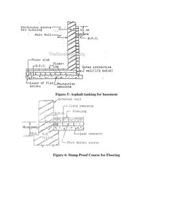  
Figure 5: Asphalt tanking for basement 
 
Figure 6: Damp Proof Course for Flooring 
