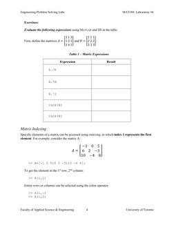 Engineering Problem Solving Labs 
 
MAT188: Laboratory #6 
Faculty of Applied Science & Engineering 
4 
University of Toronto