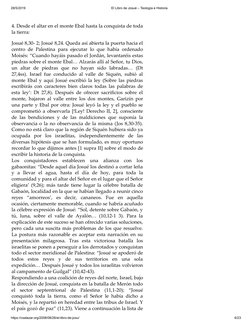 28/5/2019
El Libro de Josué – Teología e Historia
https://csalazar.org/2008/08/26/el-libro-de-josu/
6/23
 
4. Desde el altar