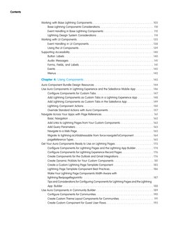 Working with Base Lightning Components . . . . . . . . . . . . . . . . . . . . . . . . . . . . . . . . . . . 103
Base Lightni