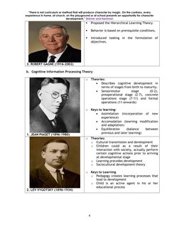 “There is not curriculum or method that will produce character by magic. On the contrary, every 
experience in home, at churc