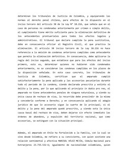 Recurso de Amparo por Expulsión en Chile | PDF | Castigos | Derecho penal