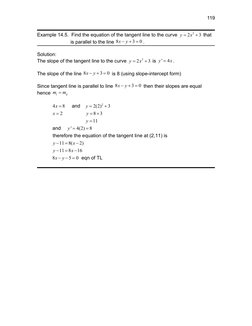 Example 14.5.  Find the equation of the tangent line to the curve 
2
2
3
y
x

 that 
is parallel to the line 8
3
0
x
y


