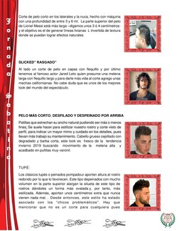 J 
o 
r 
n 
a 
d 
a 
 
 
S 
a 
b 
a 
t 
i 
n 
a 
Corte de pelo corto en los laterales y la nuca, hecho con máquina 
con u