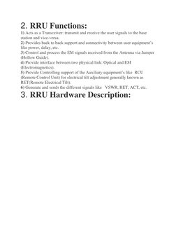 Understanding RRU in Telecommunications | PDF | Telecommunication ...