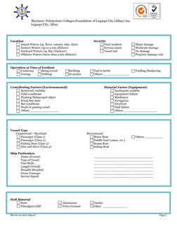 Marine Incident Report Template | PDF | Ships | Boats