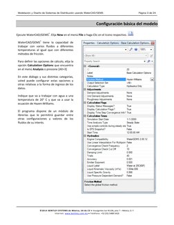 Modelación y Diseño de Sistemas de Distribución usando WaterCAD/GEMS 
Página 3 de 24 
 
 
©2014 BENTLEY SYSTEMS de México, SA