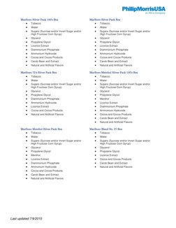cigarette ingredients list What's Really In A Marlboro Red- A Product That
