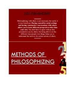 Methods of Philosophizing Explained | PDF | Rationalism | Empiricism