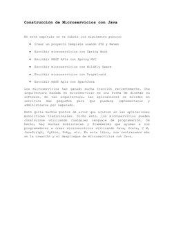 Microservicios en Java: Guía Práctica | PDF | Marco de software | Java ...