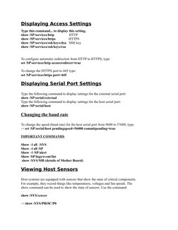 ILOM Commands and Default Credentials | PDF | Command Line Interface ...
