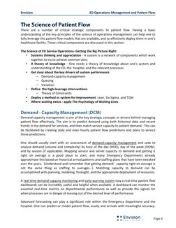 Envision                                                                         ED Operations Management and Patient Flow 
 