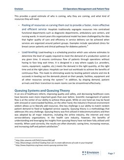 Envision                                                                         ED Operations Management and Patient Flow 
 