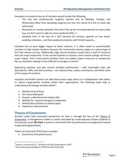 Envision                                                                         ED Operations Management and Patient Flow 
 