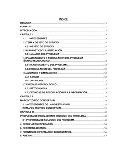 ÍNDICE 
RESUMEN .......................................................................................................