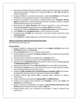  Experience with Physical System (rack/stack, cabling, hard drive replacement, hardware 
upgrades)alsoInstalled, Configured