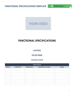 Functional Specifications Document Template | PDF | Specification ...