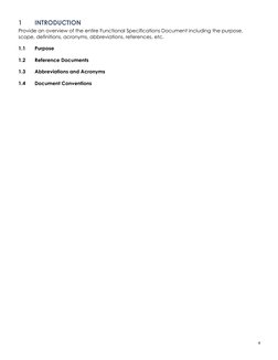 Functional Specifications Document Template | PDF | Specification ...
