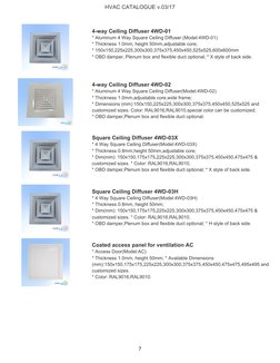 Diffuser Catalogue.pdf HVAC Grilles and Diffusers Catalogue | PDF | Duct (Flow) | Building ...
