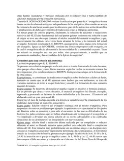 otras fuentes secundarias y parciales utilizadas por el redactor final y habla también de 
adiciones realizadas por la redacc