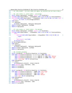 SQL Practice Problems and Solutions | PDF | Data Management | Sql