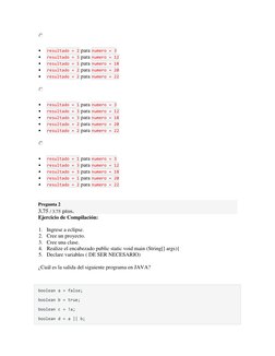 Ejercicios de Compilación en Java | PDF | Java (lenguaje de ...
