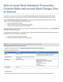 Bank Statement Transaction Creation Guide | PDF | Financial Transaction ...
