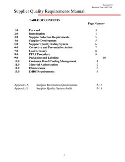Revision 04 
 
                                                                               Revision Date: 09/13/19