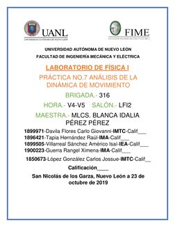 UNIVERSIDAD AUTÓNOMA DE NUEVO LEÓN 
FACULTAD DE INGENIERÍA MECÁNICA Y ELÉCTRICA