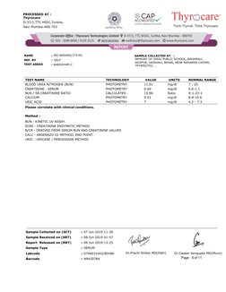Thyrocare
D-37/1,TTC MIDC,Turbhe,
Navi Mumbai-400 703
PROCESSED AT :
NAME
 
SELF
MD ARSHAD(37Y/M)
REF. BY
TEST ASKED
AAROGYAM